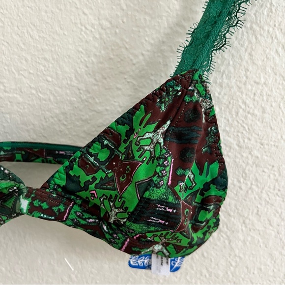 Free People Green Hazel Bralette Sz XS NWT - Picture 3 of 5